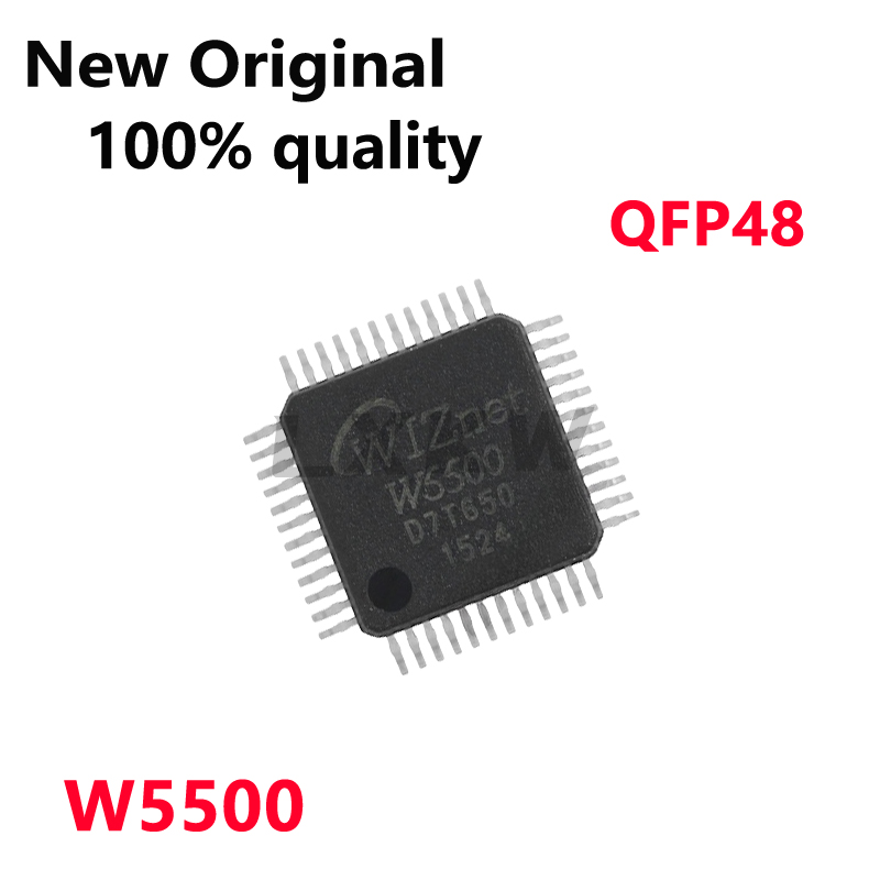 Ethernet W5500 - 1~5/PCS 새로운 오리지널 W5500 QFP48 이더넷