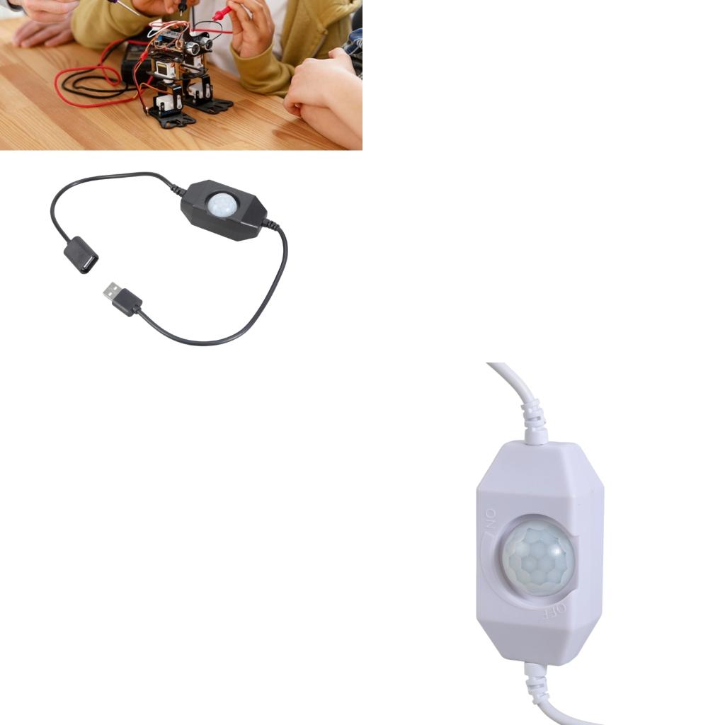 Pir Motion Sensor - 3-8m 감지 거리 5V USB 전원
