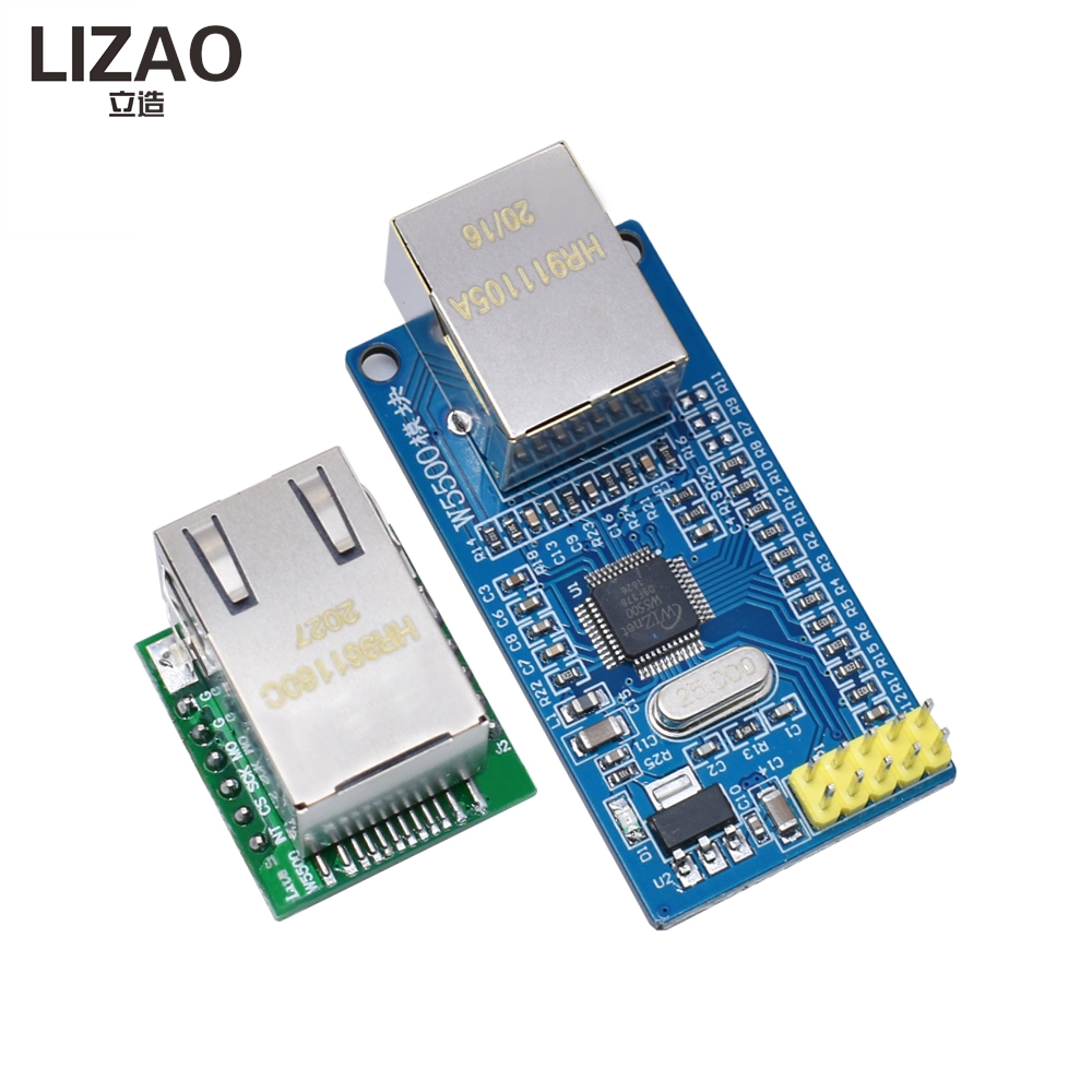 Ethernet W5500 - LIZAO W5500 이더넷 네트워크 모듈, 51/STM32