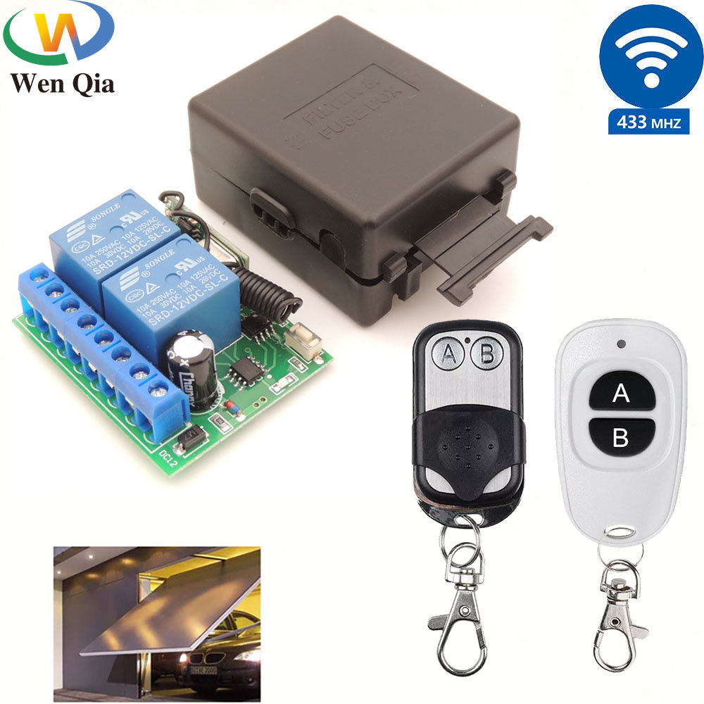 Relay Module 1 Channel - 433MHz 12V 무선 차고 문/모터/자동차/조명 원격