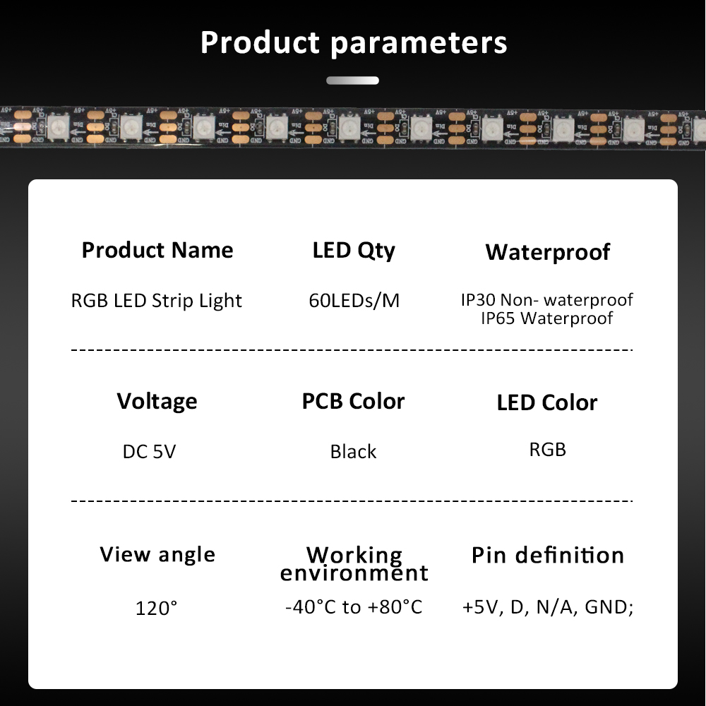 ARGB LED 스트립 조명, 주소 지정 가능 5050 - Ws2812B Strip 5V 리뷰 및 가격