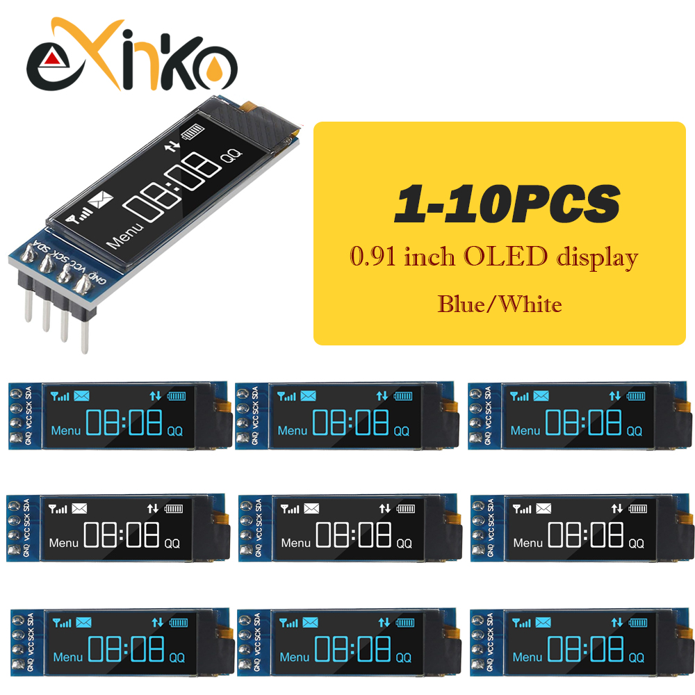 1-10pcs 0.91 인치 OLED 디스플레이 모듈  - Ssd1306 리뷰 및 가격