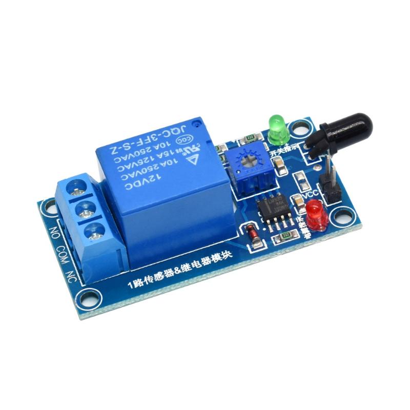 적외선(IR) 1채널 5V/12V 화염 감지 센서 모듈 - Relay Module 1 Channel 리뷰 및 가격