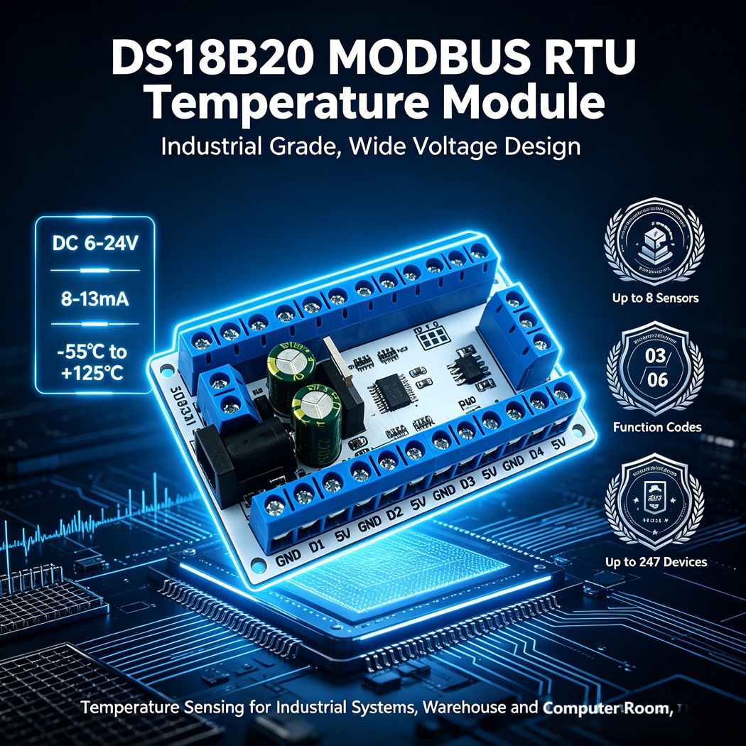 8채널 DS18B20 온도 감지 모듈, Modbus R - Ds18B20 리뷰 및 가격