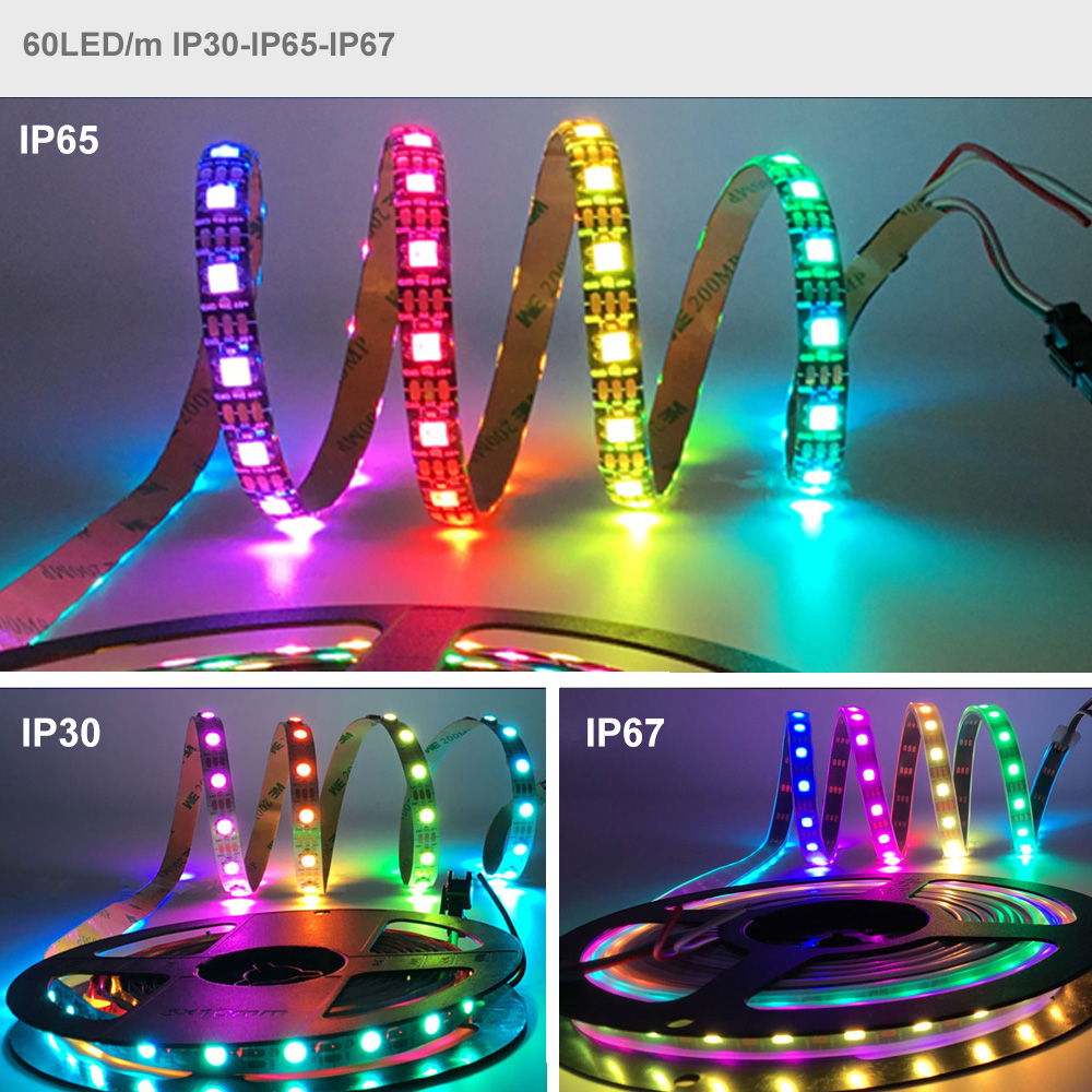 5m WS2812B LED 조명, WS2812 RGB  - Ws2812B Strip 5V 리뷰 및 가격