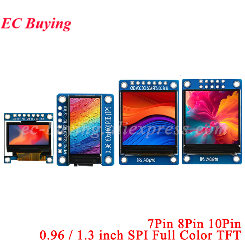 0.96 1.3인치 IPS TFT 디스플레이 7P 8P - Oled Display 0.96 리뷰 및 가격