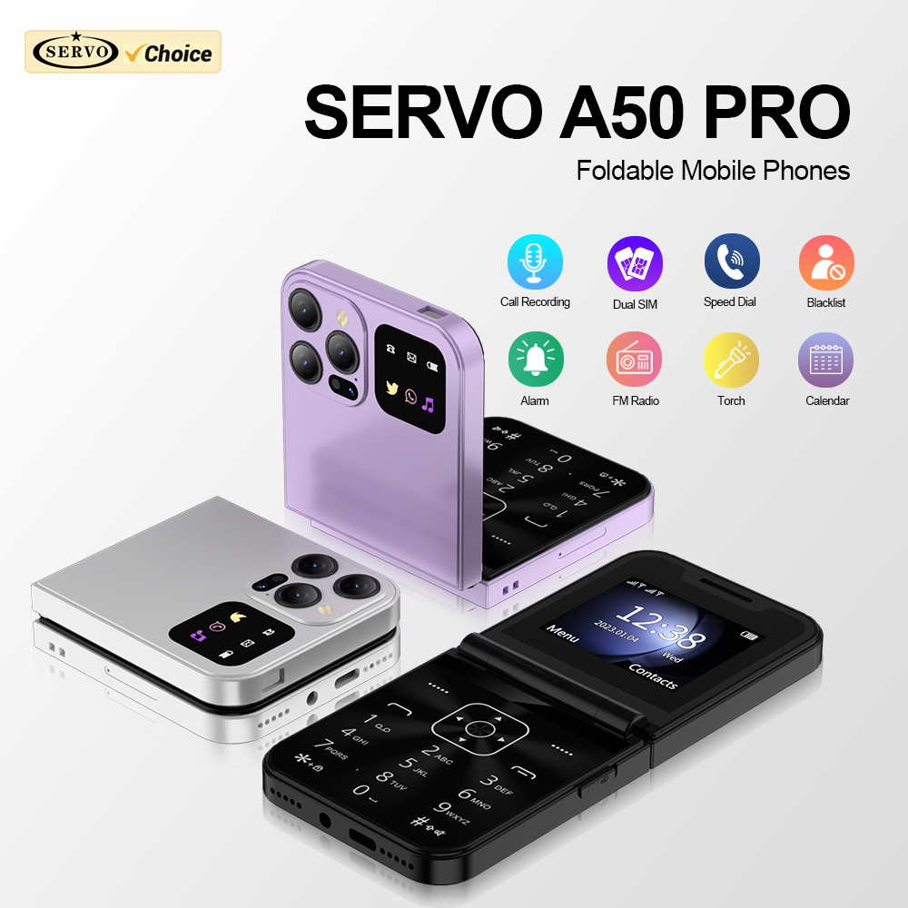 SERVO A50 PRO 플립 휴대폰 2G GSM 2. - Tft Display 2.4 리뷰 및 가격