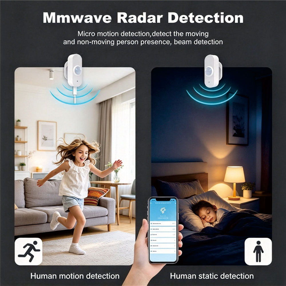 지그비 24GHz 레이더 기반 인체 감지 모션 센서,  - Pir Motion Sensor 리뷰 및 가격